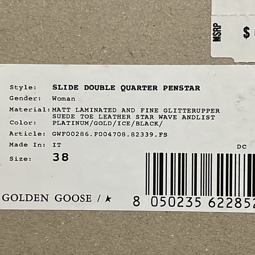 Golden Goose slide 38 100% authentic - Picture 9 of 11
